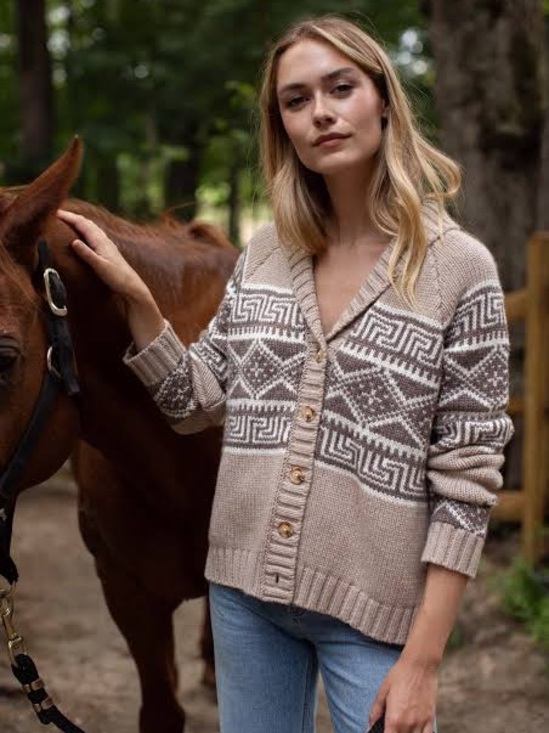 Marea By Liz Joy Sweaters - Marea Cabin Sweater Cardigan - S